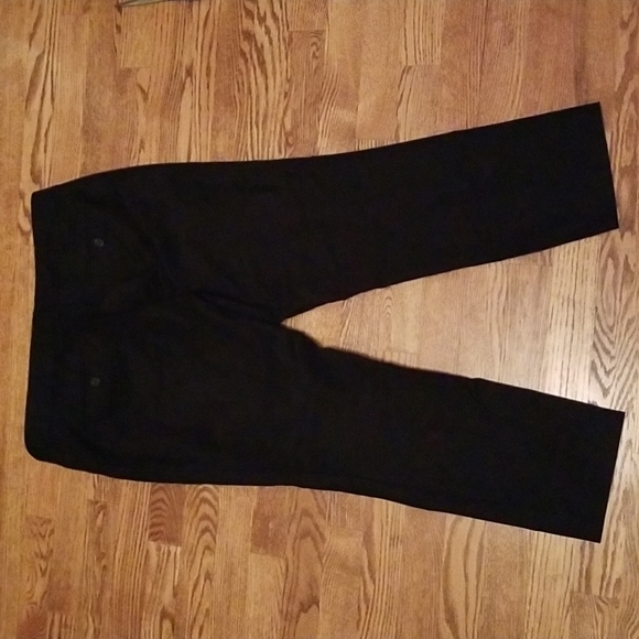 (10) Dalia Collection Cropped Cotton Blend Pants Classic Slim Straight - Picture 8 of 8